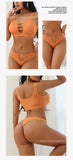 Sexy seamless underwear set push-up bra vest sports breathable push-up set