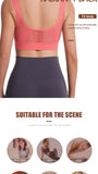 Sports Bra Women Hollow Mesh Gym Jogging Crop Top Female More Size Tops Yoga Fitness Vest Sujetador Push Up Sport Bras for Women