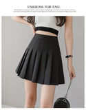 Mini Skirts Womens 2024 Summer Japanese School Pleated Skirts High Waist Kawaii Cute Pink Plaid Skirt Uniform Harajuku Jupe