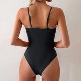 Vintage White Khaki Patchwork Swimwear Women 2026 Starfish Ornament Hollow Pleate One Piece Swimsuit Beach Bathing Suit Monokini