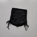 High-Waisted Women's Yoga Fitness Shorts Sexy Drawstring Tied Three-Part Sports Hot Pants for Fitness And Exercise