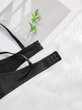 The Best-selling Sexy Gathering Solid color bra underwear with adjustable waist circumference Two-piece Women Underwear Set 2374