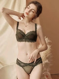 MOYISU 2026 French Lace Bralette Set | A-G Cups Adjustable Lift | Anti-Sag Slimming Bra | Sheer Allure Wire-Free Summer