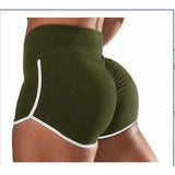 Women Gym Fitness Tight-Fitting Yoga Shorts Sexy Elastic Sports Running Tight Hip Lifting Shorts Girls Casual Sports Short Pants