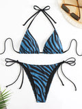 Triangle Halter Bikini 2025 Sexy Brazilian Swimsuit Women String Swimwear Female Bathers Bathing Swimming Swim Suit Beachwear