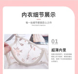 Elegant French Lingerie Set Sexy Embroidery Ultra Thin Bra Thong, Large Bust Minimizer Plus Size Anti Sagging Comfort MOYISU Bra