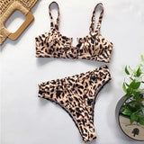 SnakeSkin Female Swimsuit High Waist Bikini Women Swimwear Two-pieces Bikini Set Hollow Out Bathing Suit Swim Wear Beachwear