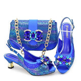 Doershow Lastest Italian Design Fashion Style Ladies Shoes with Matching Bag Set 2026 Nigerian Shoes and Bag Set! HX1-1