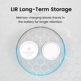 Elough Button Battery Charger For LIR1025/1220/1254/1620/1632/2016/2025/2032/2430/2450 Coin Lithium Batteries Type C Charger