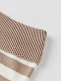 Summer Women's Trendy Shorts Foldover Waistband Striped Knit Shorts Beach Casual Streetwear