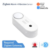Zigbee Siren Alarm Smart Home Vibration Sensor Detection Security Alert TUYA Smart Life&Zigbee 2mqtt Version Work With Gateway