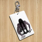scary H-Homicipher Mr shriek Cartoon Singer Anime Card Keychain Fashion Pendant Bag ID Door Card Case Bus Card Cute Adult