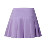 New Summer Tennis Skirt Sports Culottes Quick Drying Double Layered Pleated Skirts Women Solid Color Running Fitness Skirt