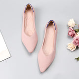 Women's Shoes Mesh Breathable Pointed Toe Flat 2026 Fashion Soft Bottom Knitted Shoes Female Casual Slip on Footwear Loafers