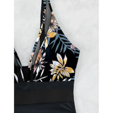 S - XL New Sexy Mesh Sheer V Neck Women Swimwear One Piece Swimsuit Female High Leg Cut Monokini Bather Bathing Suit Swim V5136