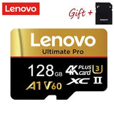 Lenovo Reliable 512GB Micro TF SD SD Cards Memory Card TF Cards 128GB U1 64GB A1 Broad Compatibility for Dash Cam/PC/Mac