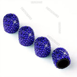 Diamond Crystal Motorcycle Car Tire Valve Caps 4/2pcs Shining Dust-proof Wheel Valve Cover Vehicle Bling Valve Cap Styling Toos