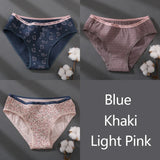 3Pcs/set Women Printing Floral Panties Low-Rise Cotton Briefs Female Comfortable Underwear Female Soft Panties Lingerie M-2XL