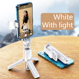 Portable Mini Selfie Stick Led Fill Light Foldable Tripod Phone Stand Holder Support Wireless Bluetooth Remote Control Shutter