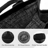 ABQR 6PCS Black Burlap Tote, Tote Bags with Handles & Laminated Interior, Wedding Bridesmaid Gift Bags, Blank Bags