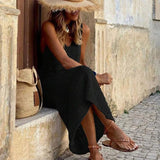S - XL 2025 V Neck Hollow Out Crochet Knitted Tunic Beach Cover Up Long Cover-ups Beach Dress Beach Wear Beachwear Female Women