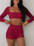 European and American yoga sports vest T-shirt shorts suit