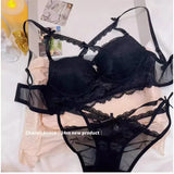 MOYISU Kawaii Heart Bra Set, Purple Lace Lingerie Sexy Pure Design, Push Up Bralette Sml Boobs Fashion Outerwear Statement Piece