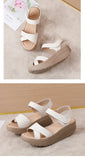 Women Comfortable Sandals Wedges Platform Ankle Strap Casual Orthotic Walking Sandals Orthopedic Arch Support 5cm heel