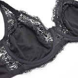 Womens Minimizer Bra Lace Plus Size Brassiere Support Underwire Big Thin Adjusted-straps 36-52 E F G H I Cup
