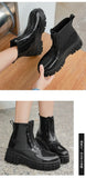 Women Thick Soled Rain Boots Non-Slip Fashion Outdoor Wear-resistant Rubber Waterproof Shoes Women Jelly Soft Soled Rain Boots