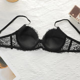 INENEMIS 3-Piece Black Bra Set Women lace sexy Lingerie sex Set Ladies Sexy Panty Underwear Set A2213