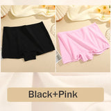 2Pcs/Set Women's Panties Cotton Seamless Sports Boxers Underwear Female Solid Color Briefs Lingerie Intimate Underpants XS-XL