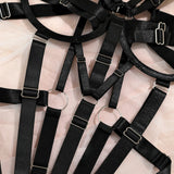 Women Sexy Pu Leather Full Body Harness Belt Waist Corset Belt Bondage Bdsm Bodysuit Gothic Fetish Exotic Clothing