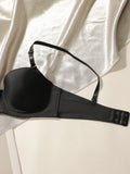 New Hot Selling Solid Color Daily 2-piece Set with Steel Rim push up Bra for Women Underwear Set J2611