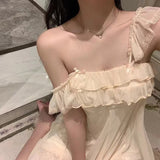 Spring Nightdress Women  Lace Sweet Nightgown Home Dress Pajamas Summer Girl Princess Style Soft Sleepwear Nightwear Outwear