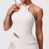 Tennis Suit Set Yoga Set Casual Outdoor Bra Golf Short Skirt Anti-light Running Pocket Fitness Suit Breathable Sports Tank Top