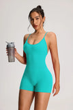 Backless Women's Bodysuit Yoga Combi-pants Shorts Jumpsuits Gym-to-Street Overalls Summer Fitness Jumpsuit for Gym Rompers