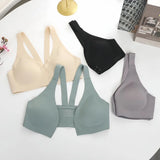 Front Closure Push Up Bra Seamless Underwear Women's Bras Without Steel Ring Gathers Non-wire Bra Beauty Back Sexy Lingerie