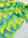 With Sarong Halter Ruffled Tie Dye Bikini Women Swimwear Female Swimsuit Three-pieces Bikini Set Bathing Suit Swim Beachwear