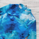 2025 New Patchwork Long Sleeve One Piece Swimsuit Women Swimwear Monokini Bathing Suit Female Bodysuit Surfing Swim Wear Beach