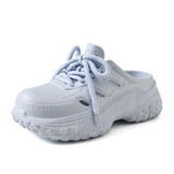 2026 New Leisure Platform Clogs For Women Men Summer Street House Shoes Soft EVA Lace-up Style Slippers Couples Beach Sandals