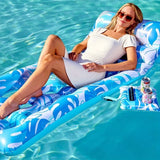Joyfy Adjustable Backrest Pool Lounger Float With Cup Holders