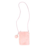 Fashionable Plush Shoulder Bag Large Capacity Soft Crossbody Bag Solid Color Travel Bag Women's Mini Crossbody Phone Bag