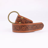 6-piece Medieval Coplay Copper Coin Waist Bag Elf Leaf Retro Embossed Belt Skirt Clip Glass Magic Bottle  Set Halloween Cosplay