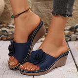 Women Slippers Wedge Slides Women Elegant Platform Slippers Fashion Sandals  Casual Wedges Shoes Women