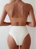 Strappy Bikini 2026 Women High Waist Swimsuit Sexy Swimwear Female Bathers Bathing Swimming Swim Suit Beachwear