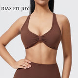 DIAS FIT JOY fold sports bra cross beauty back detachable yoga bra tight fitting outdoor sports running fitness gym suit