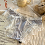 Sexy lace panties pure lust bow comfortable low waist girl briefs