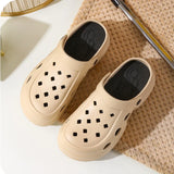 Women Platform Slippers Fashion Clogs Soft EVA Summer High Heel Shoes Thick Sole Female Street Wedges Sandals Home Beach Slides