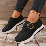 2025 Faux Suede Platform Loafers Women Lightweight Slip On Thick Sole Sneakers Woman Plus Size 43 Comfort Non Slip Casual Shoes